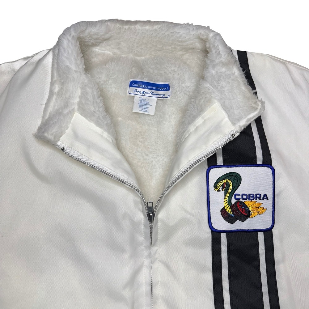 Vintage Ford Cobra USA flag white jacket - Picture 3 of 8